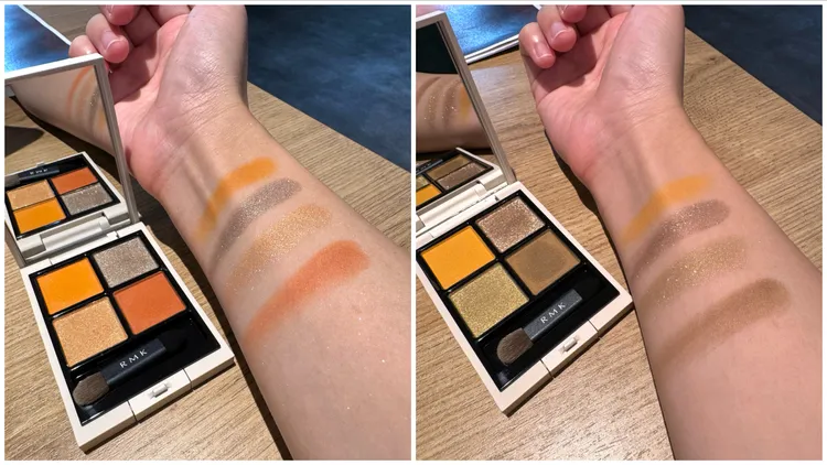 RMK立體調色眼盤#EX08（左）、#EX09，各2150元。張家玲攝