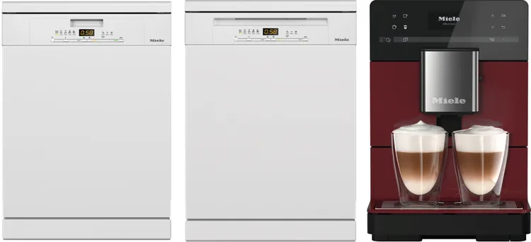 Miele G5001C SC獨立式洗碗機、G5214C SC獨立式洗碗機、CM5310獨立式咖啡機。業者提供
