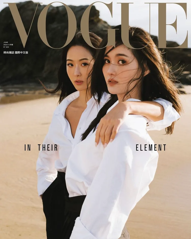 孫芸芸（左）的女兒廖思惟也繼承超強基因。翻攝《VOGUE》IG