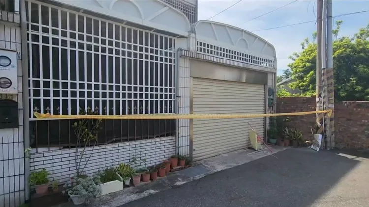 警方案發後封鎖現場。民眾提供