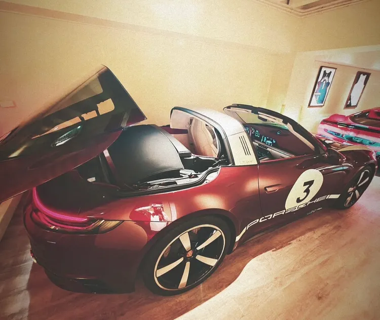 蕭敬騰2年前購入的保時捷超跑。翻攝蕭敬騰IG限動