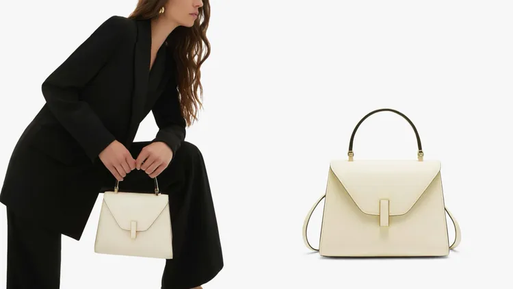 羊皮紙白配色Iside為Valextra極具代表性的色彩。品牌提供