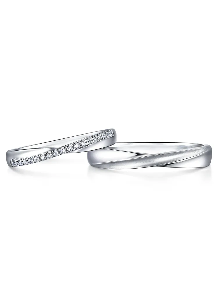 PROMESSA 星宇
950鉑金對戒，女戒1萬9800元、男戒1萬6400元。品牌提供