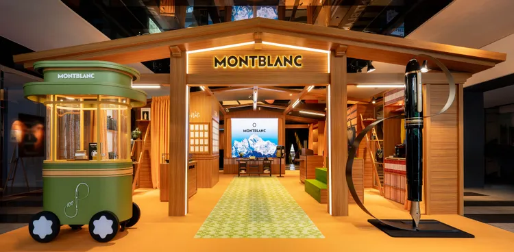 萬寶龍夏季限定雪山木屋。品牌提供