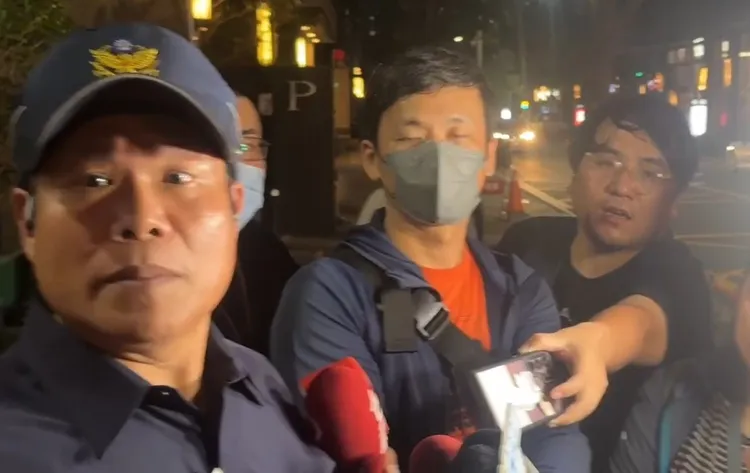 轄區鼓山分局副分局長王威程對外說明案情。警方提供