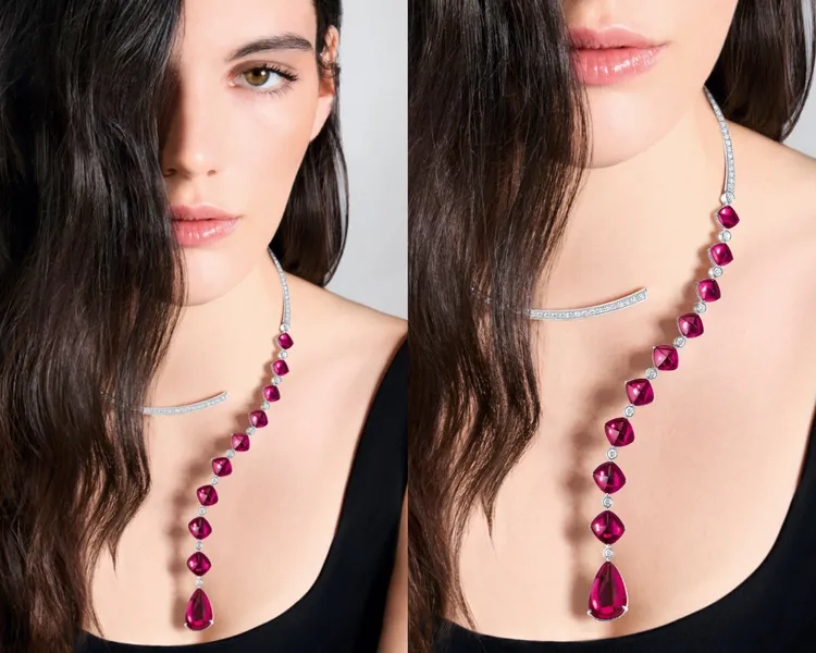 BOUCHERON Goutte問號項鍊正面。品牌提供