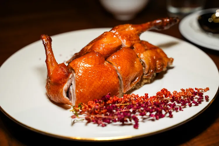 口感媲美乳鴿的「先知鴨粽」。田欣雲攝