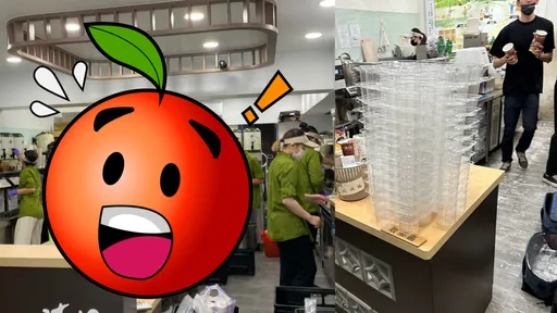 震撼畫面!超狂手搖飲「一次14人上班」 網跪:真的只喝這家