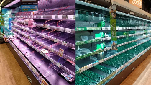 賣場貨架全空了!網刷一排「驚人畫面」傻眼:連狗罐頭都搶光