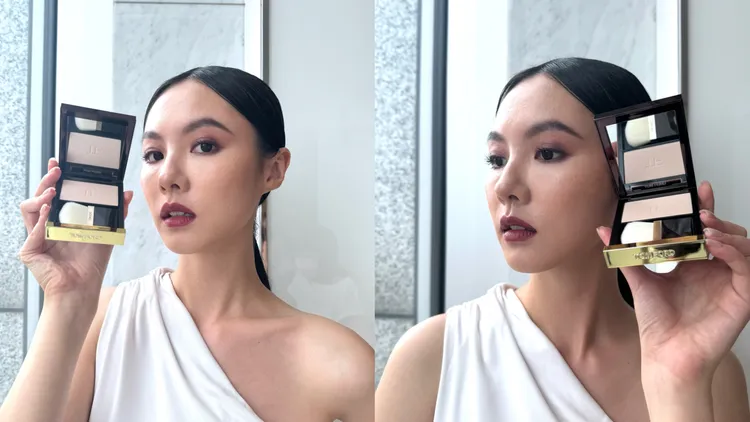 TOM FORD帶來升級版星光蜜粉餅。張家玲攝