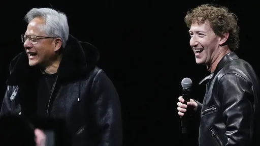 AI時代巨頭黃仁勳、祖克柏對談 現場互換皮衣掀高潮