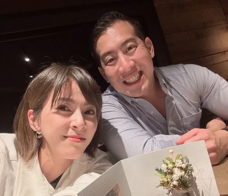 Scott（右）今年5月24日生日時，蘇晏霈跟他吃飯慶生。讀者提供