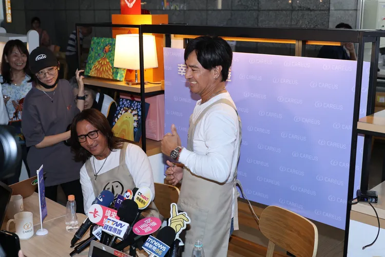 尤秋興跳得既萌又可愛。娛樂中心攝