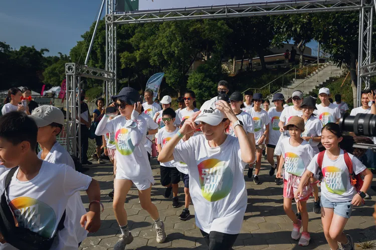 小鐵人環湖路跑。新竹市府提供