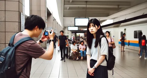 免費最貴!台南車站前女子遭街拍 「鬍渣攝影師」討錢不成竟怒吼還PO網