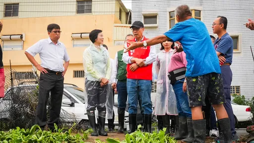林岱樺勘災 承諾讓災損救助能從簡從速