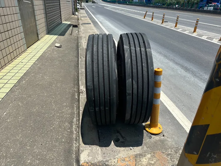 肇事輪胎。警方提供