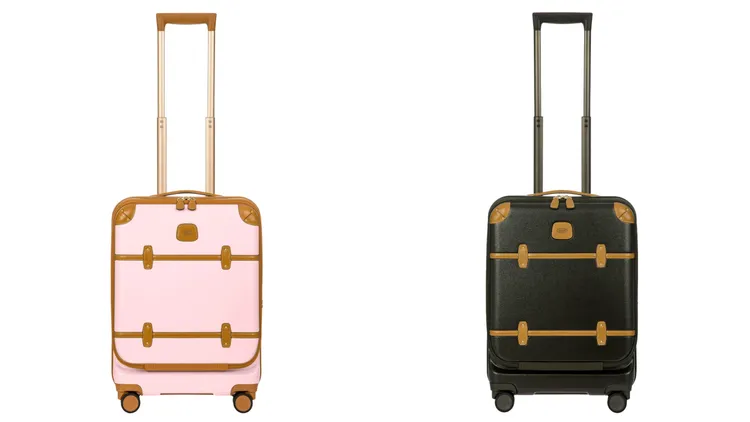 BRIC'S Bellagio前開拉鍊登機箱20吋，各2萬1800元。品牌提供