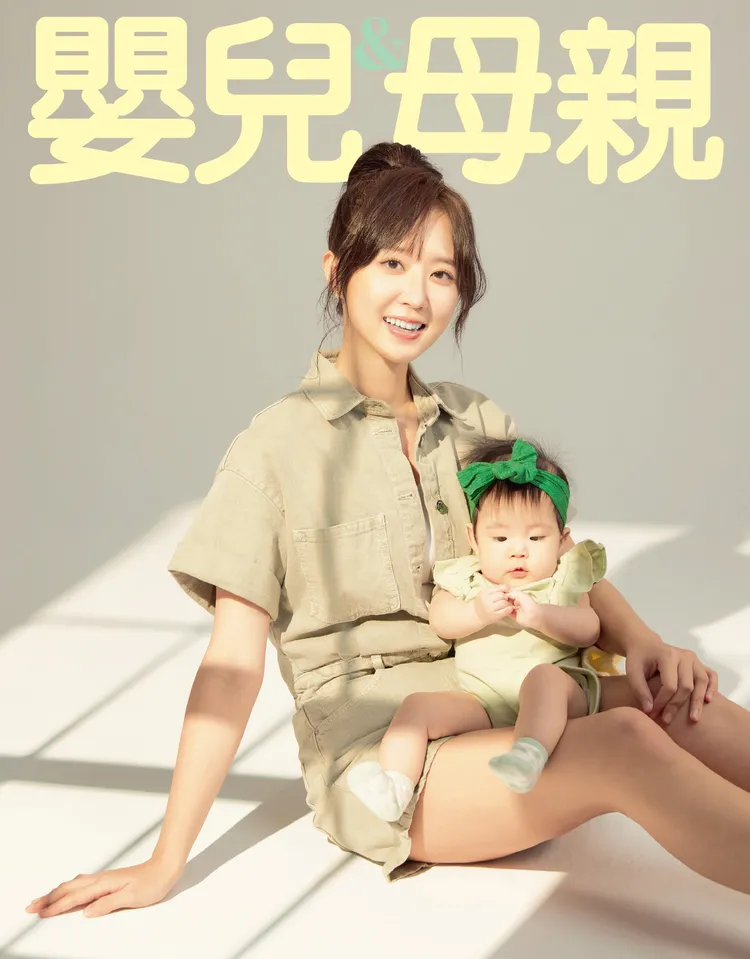 洪詩母女擔任7月號封面人物。嬰兒與母親提供