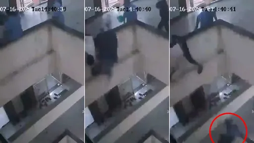 驚悚影片|朋友玩笑「愛的抱抱」 下一秒就害她墜落3樓斃命