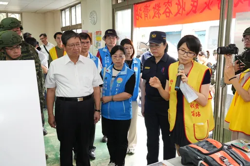 新竹縣萬安47號演習圓滿成功　楊文科全程視察並慰勉執勤人員