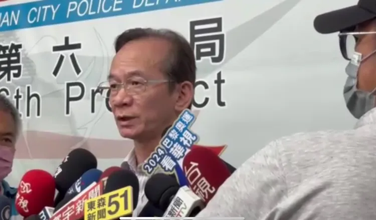 台南市刑大大隊長張文源今天說明偵辦進度。莊曜聰攝