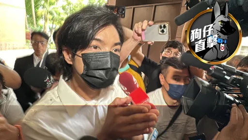 狗仔直擊|北檢星光大道!賀軍翔提前黃子佼30分鐘來法院報到 說這6字回應了