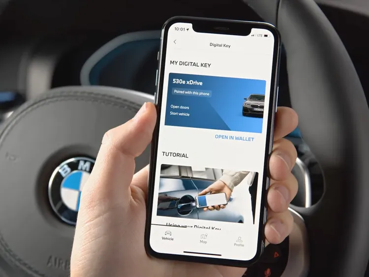 Apple Wallet Car Keys 2024新增3款支援車輛。翻攝BMW官網。