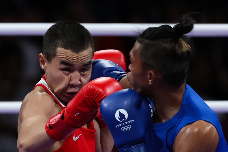 賴主恩在16強奮戰。 中央社