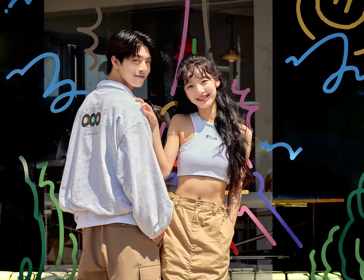 FILA早秋新品帶有個性復古風。品牌提供