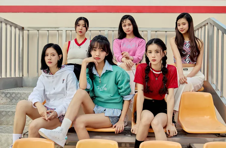 幻藍小熊在首爾替FILA拍攝最新形象片。品牌提供