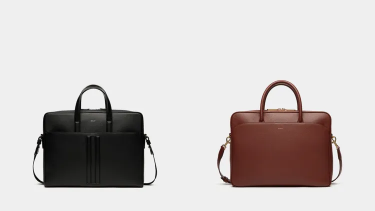 Bally MYTHOS公事包（左）3萬3200元、OEDEN公事包（右）5萬9800元。品牌提供