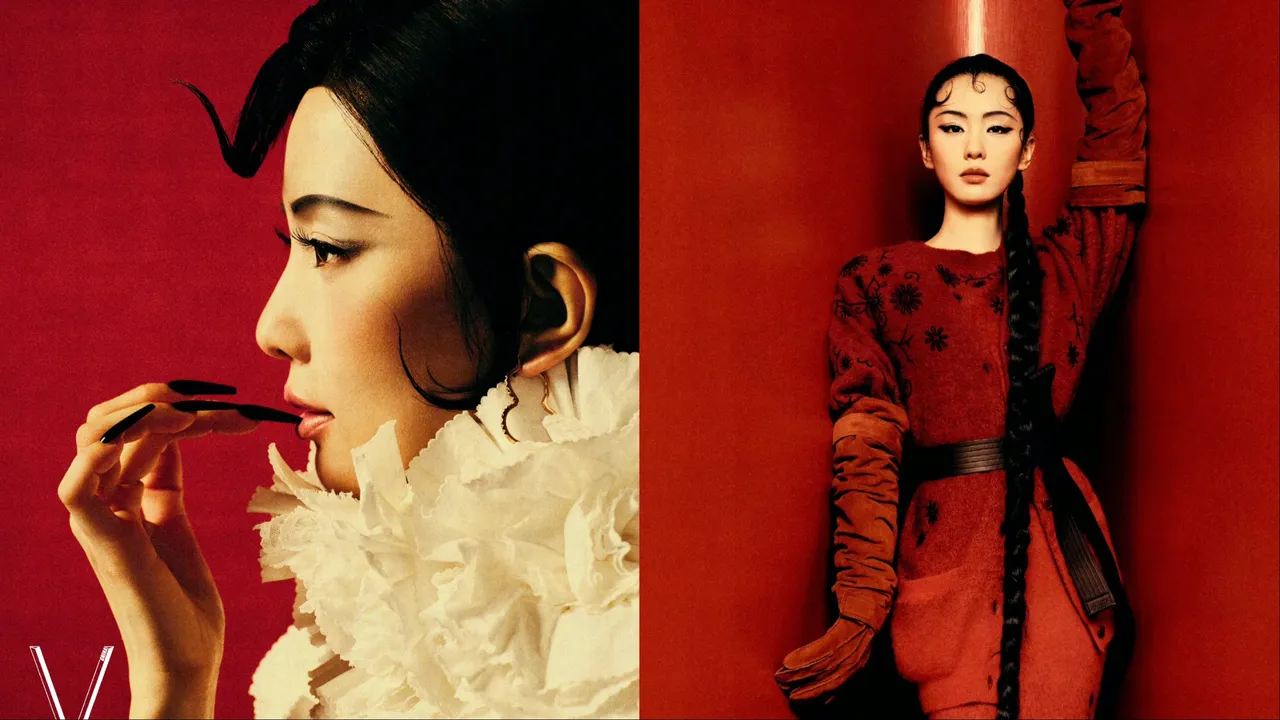 劉詩詩的雜誌新造型近乎「換臉」。翻攝劉詩詩微博