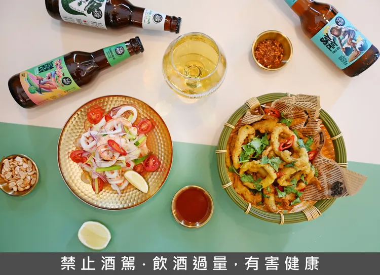 蓮花餐廳引進泰國「滿月精釀」手工啤酒，喜歡餐酒搭配樂趣的饕客絕不能錯過。業者提供
