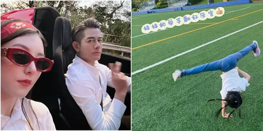 郭富城5歲小女兒單手連翻2圈!網讚:不愧是亞洲舞王寶貝