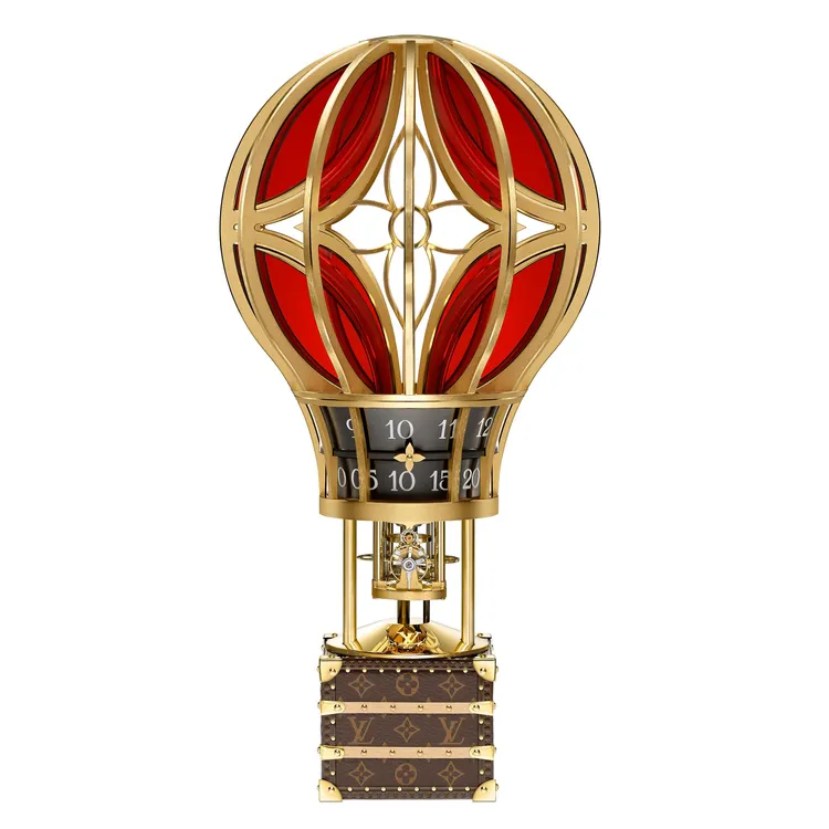 MONTGOLFIÈRE AÉRO熱氣球座鐘，197萬元。品牌提供
