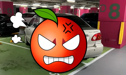 車斜停2車格 網瘋猜原因:沒看過這麼誇張的