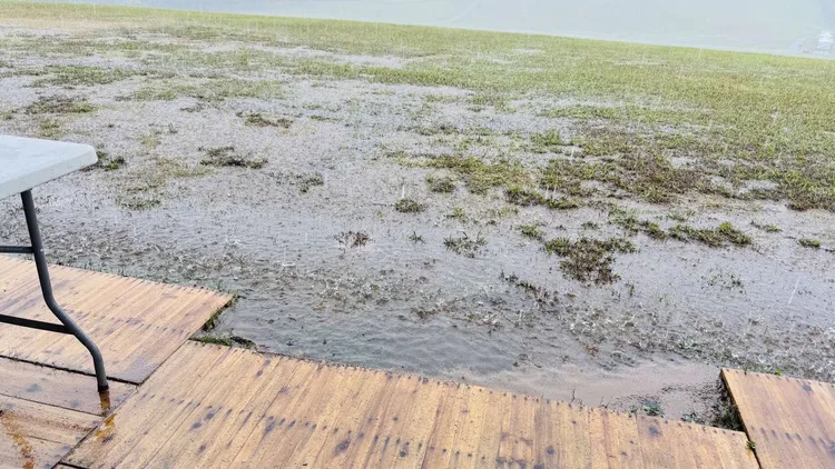 由於草地還是有積水情形取消(28日)上午場。翻攝自 台灣國際熱氣球嘉年華 官網