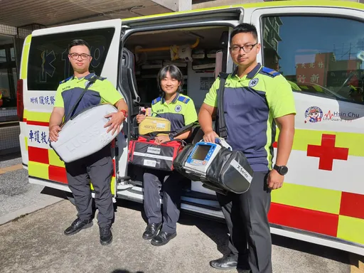 水電工疑天熱心律不整昏倒　竹北消防分隊成功搶命