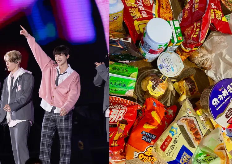 王奕翔透露最近活動中最緊張的是4月返台表演GOLDEN WAVE，回到家鄉推薦許多零食給隊友。資料照片、翻攝Weverse