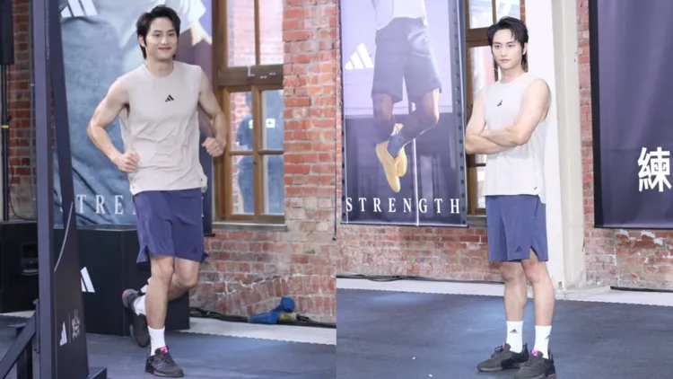 范少勳透露自己拍戲時會搭配跳箱跟弓箭步等訓練。攝影中心攝