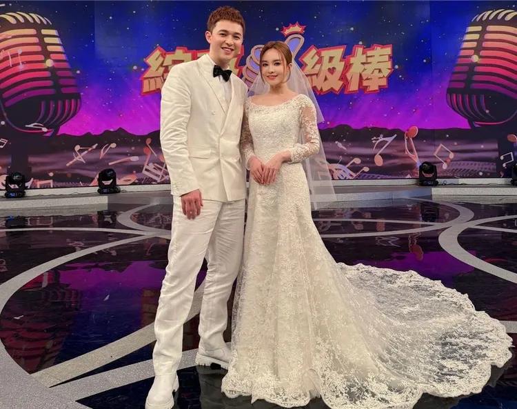 螢幕「森恬CP」原地結婚。中視提供