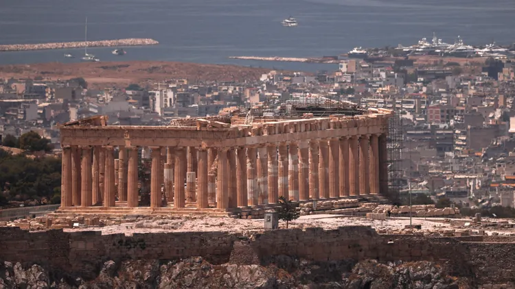 帕德嫩神殿景色。路透社