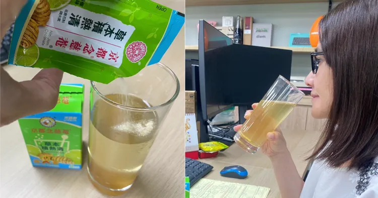 ▲ 忙碌的上班族、壓力大且愛熬夜的學生，適合來杯「京都念慈菴草本積熱清」清涼退火，檸檬風味清香爽口沒有苦藥味。