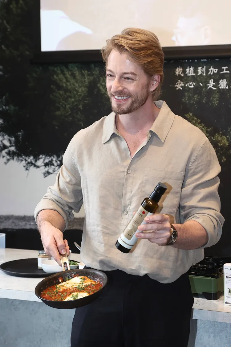 法比歐熱愛下廚。彭欣偉攝