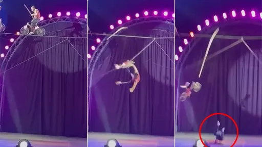 驚悚影片｜單車走繩索「倒栽墜落」　特技演員頭撞地斃命
