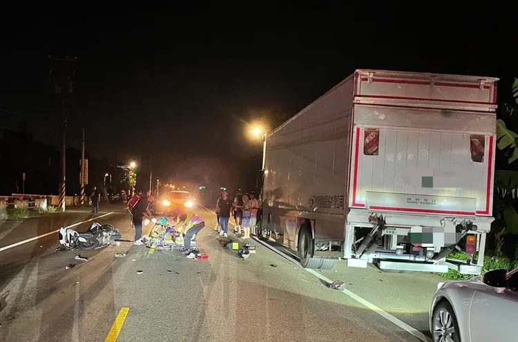 車禍現場。楊梅警分局提供