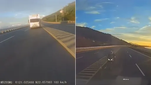 台東重機撞貨車影片曝光 騎士衝對向喪命「行車記錄器揭驚人時速」