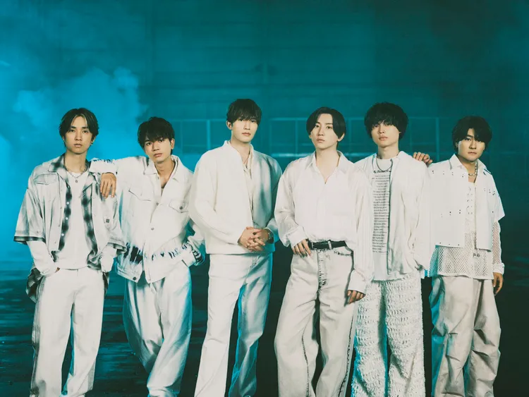 傑西（左三）隸屬星達拓（原傑尼斯）團體「SixTONES」。翻攝SixTONES_SME X