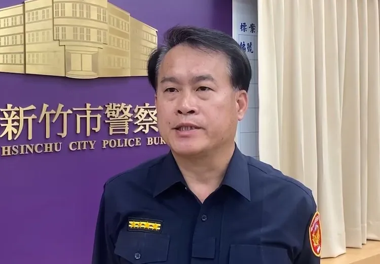 新竹市警局督察長張明盛。新竹市警局提供